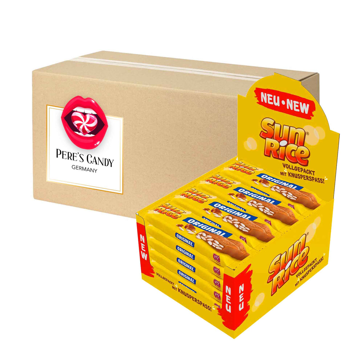 Sun Rice Schoko Reis Riegel Original 24x45g – Pere&amp;#39;s Candy